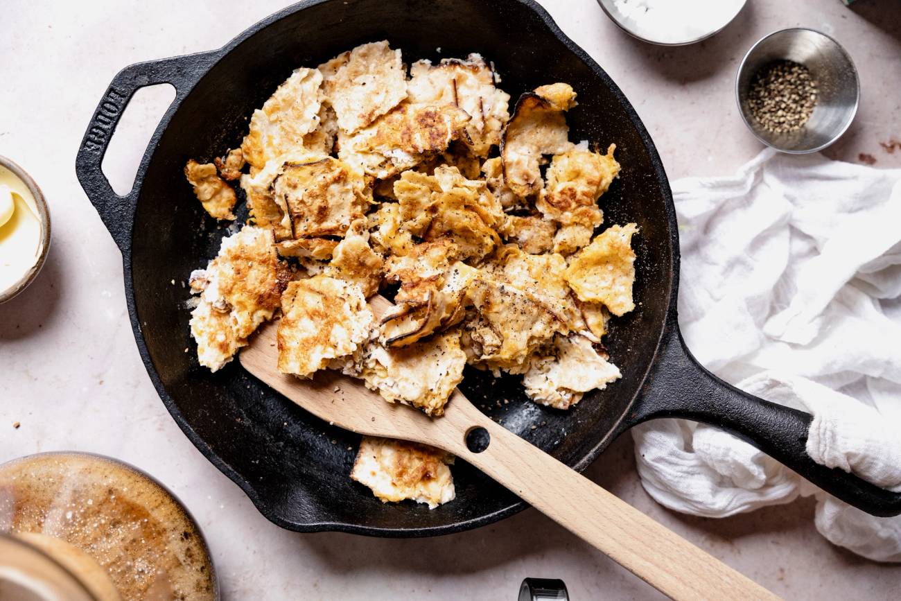 The Matzo Brei recipe from ‘The World Famous Ratner’s Meatless Cookbook’