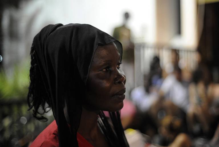 An African migrant attends an anti-racism demonstration in Tel Aviv in July(Getty/AFP)