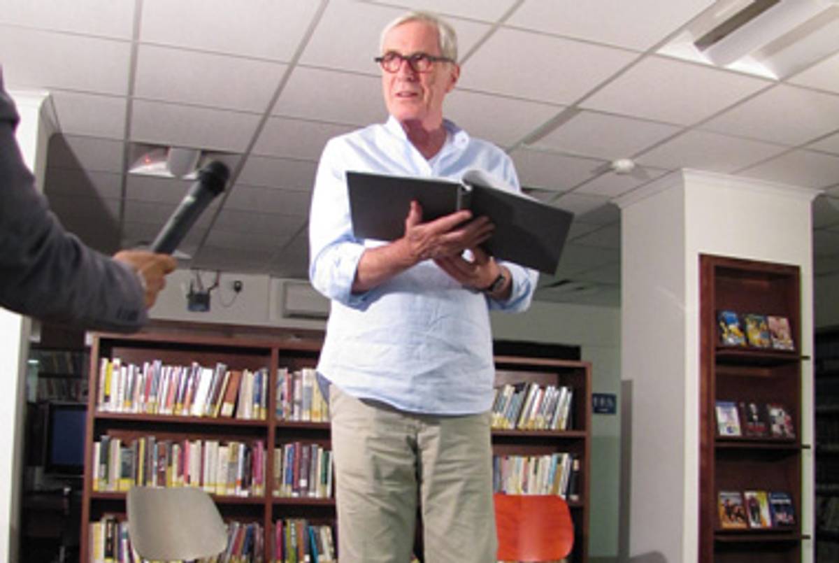 Mark Strand in Jerusalem, May 2011.(Rahel Jaskow/Flickr)