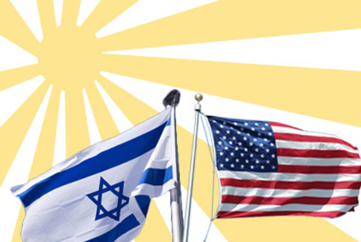 (Photoillustration: Tablet Magazine; Israeli flag: iStockphoto; U.S. flag: Wikimedia)