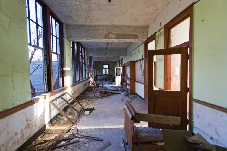 Abandoned school, Detroit
