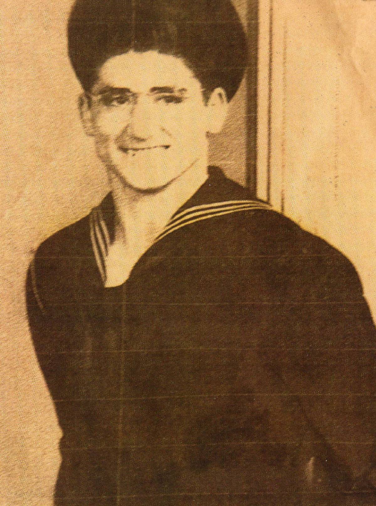 Louis Brown in Navy uniform in 1944. (Photo courtesy the author)
