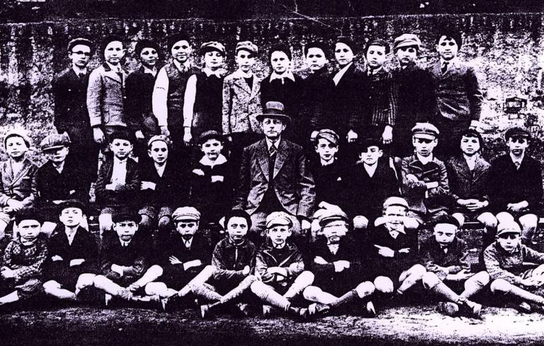 The author's grandfather's class photo