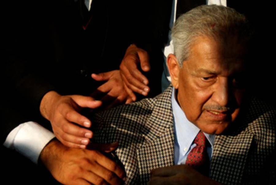 A.Q. Khan at a court in Rawalpindi, Pakistan, in January, 2010.(Behrouz Mehri/AFP/Getty Images)