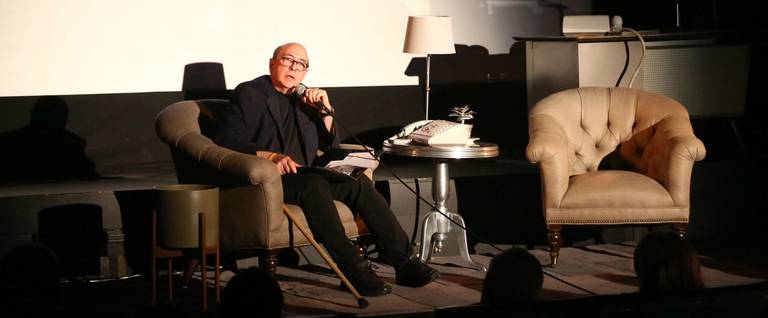 Jonathan Katz performs onstage at Audible launch event for 'Dr. Katz: The Audio Files' at The CineFamily in Los Angeles, California, June 6, 2017.