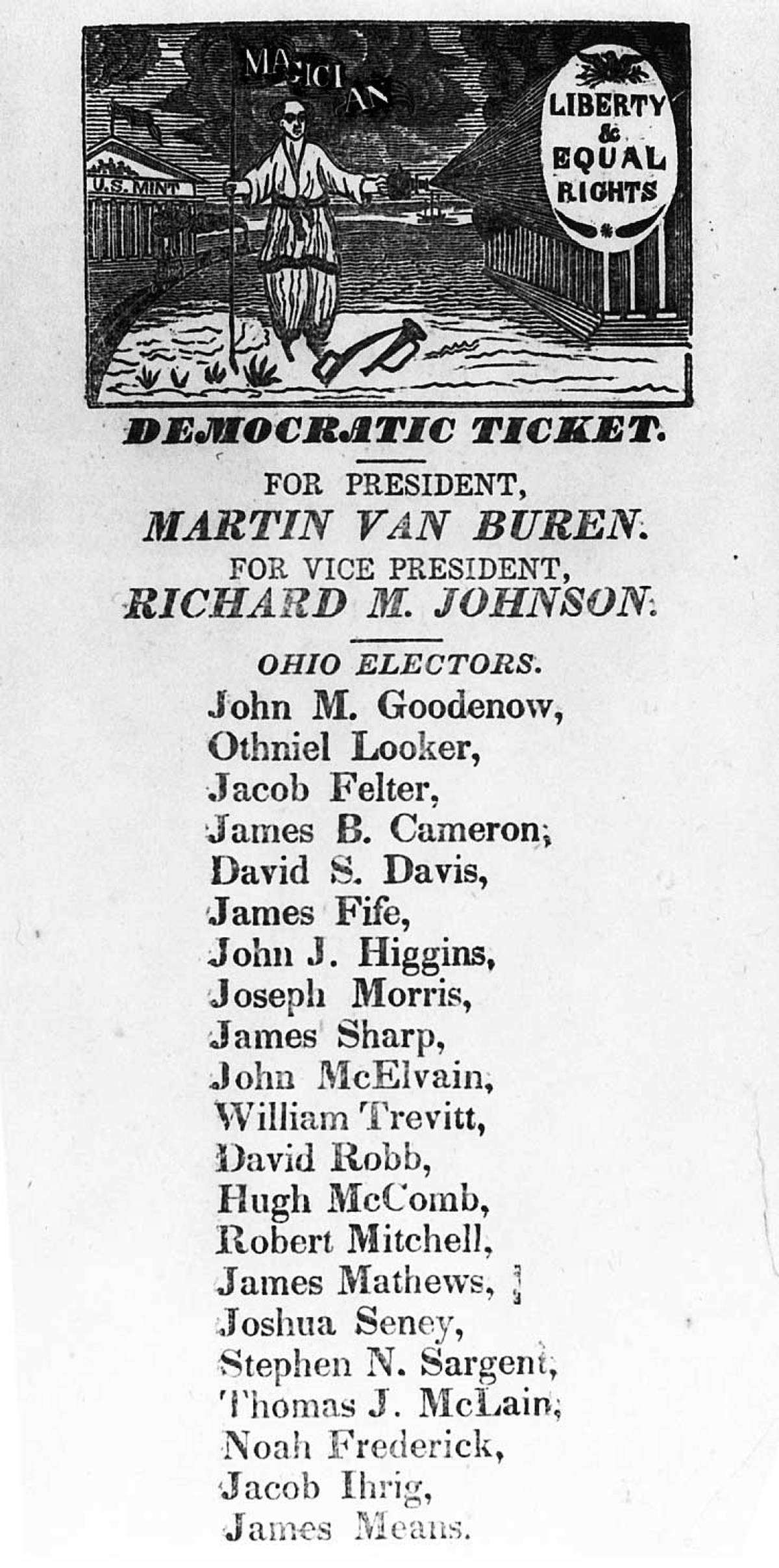Democratic ticket, 1836