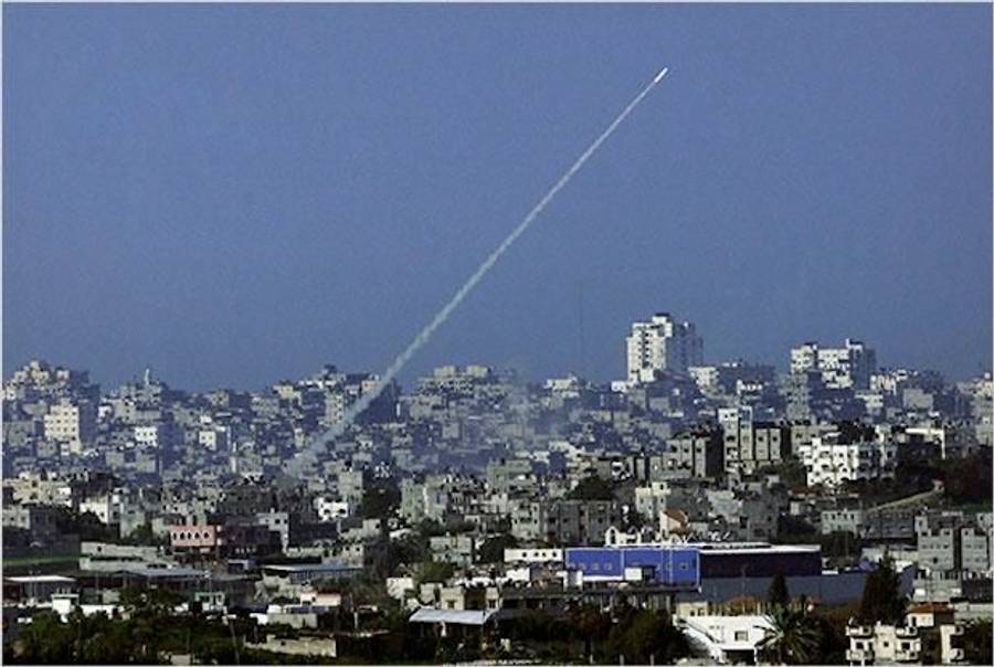 A Rocket Fired from Gaza(AFP)