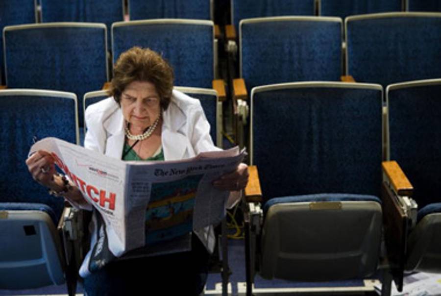 Helen Thomas, who will be honored at Move Over AIPAC.(Brendan Smialowski/Getty Images)