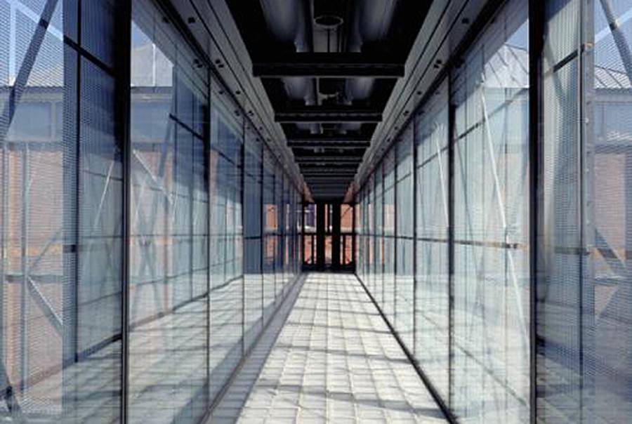 Glass bridge above the Hall of Witness at the U.S. Holocaust Memorial Museum(USHMM)