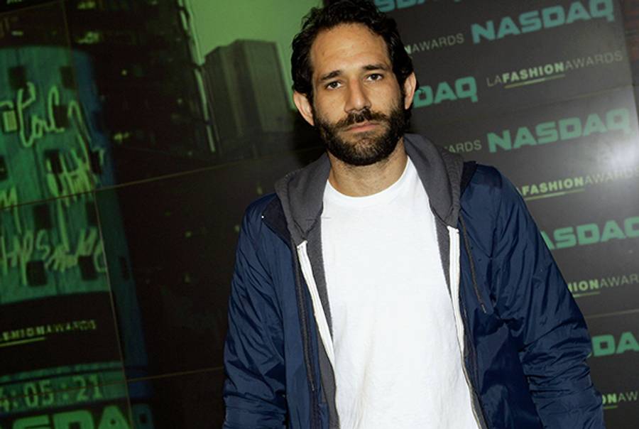 Dov Charney rings the closing bell at the NASDAQ Stock Market on September 15, 2006 in New York City. (Mat Szwajkos/Getty Images)