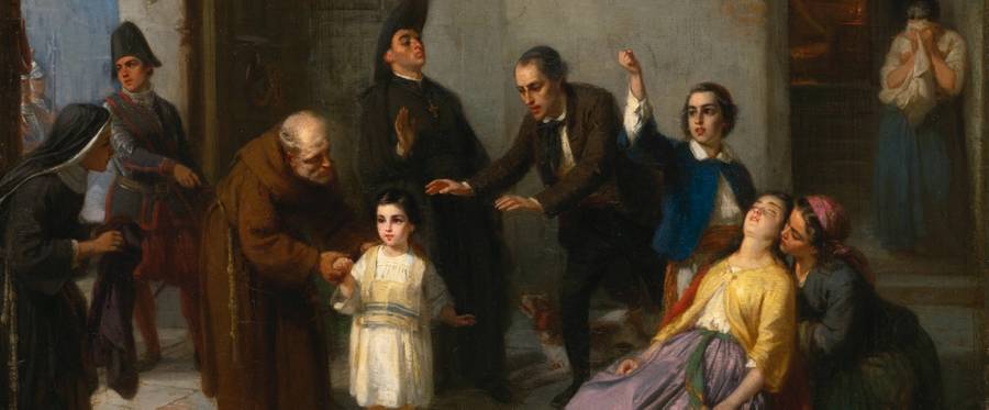 The Kidnapping of Edgardo Mortara, by Moritz Daniel Oppenheim, 1862.