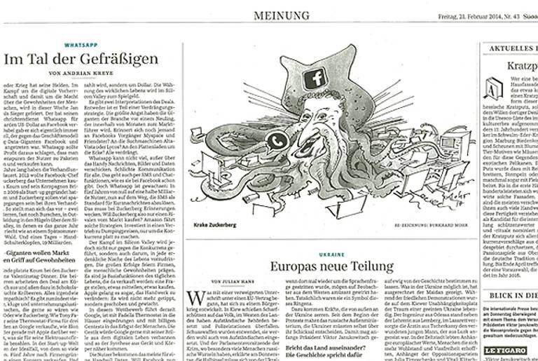 (Cartoon in Germany's Süddeutsche Zeitung)
