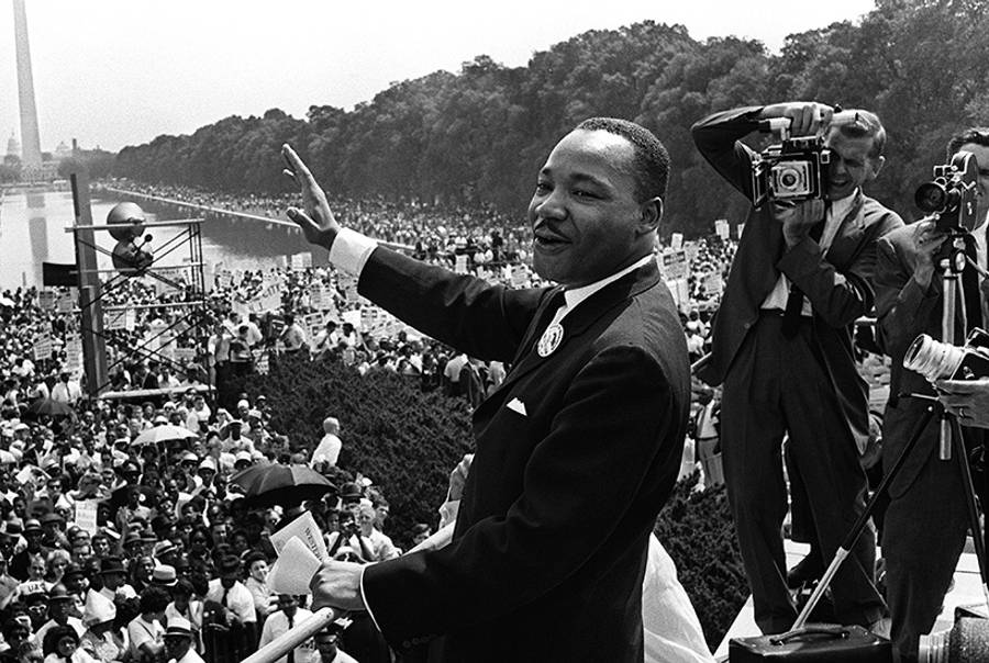 King at the March on Washington on August 28, 1963.(AFP/Getty Images)