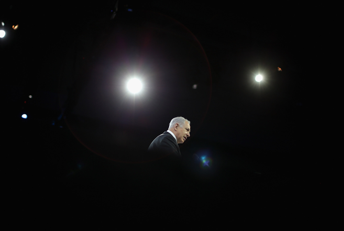 Israeli Prime Minister Benjamin Netanyahu at AIPAC, March, 2014 in Washington, DC.(Chip Somodevilla/Getty Images)