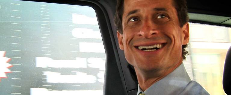 Anthony Weiner in a scene from the 2015 documentary, "Weiner."