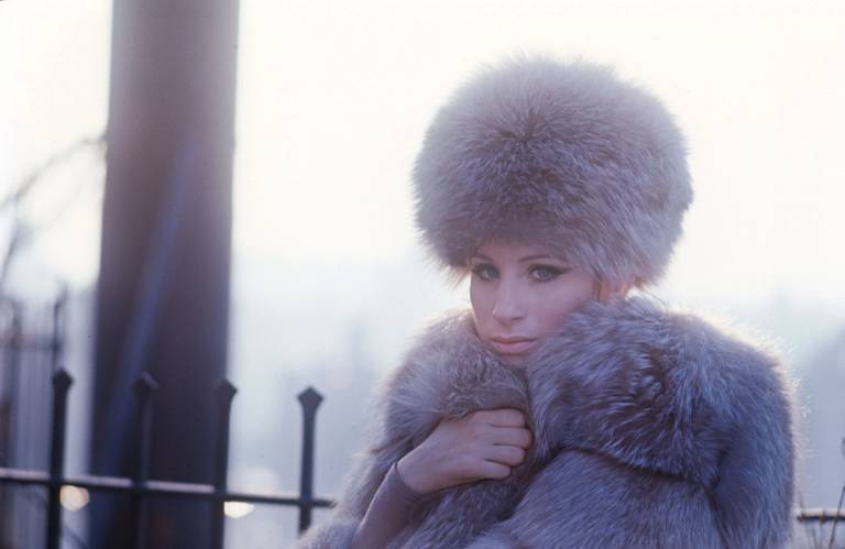 Barbra Streisand in furs, 1969