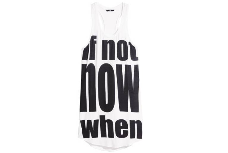 H&M's 'If Not Now, When' T-shirt. (H&M)