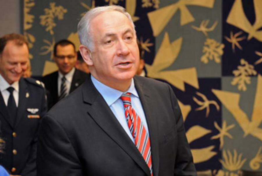 Netanyahu at the United Nations yesterday.(Stan Honda/AFP/Getty Images)