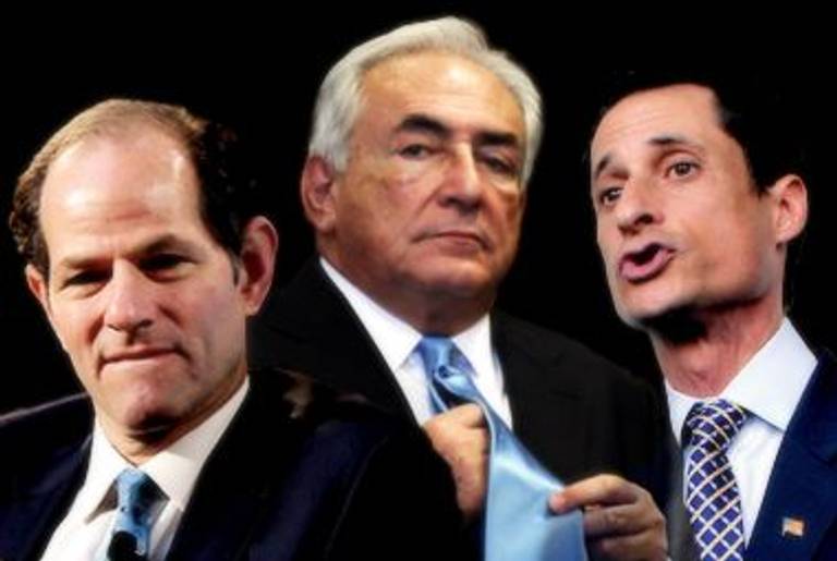 Jewish Bigs Eliot Spitzer, Dominique Strauss-Kahn, and Anthony Weiner.
