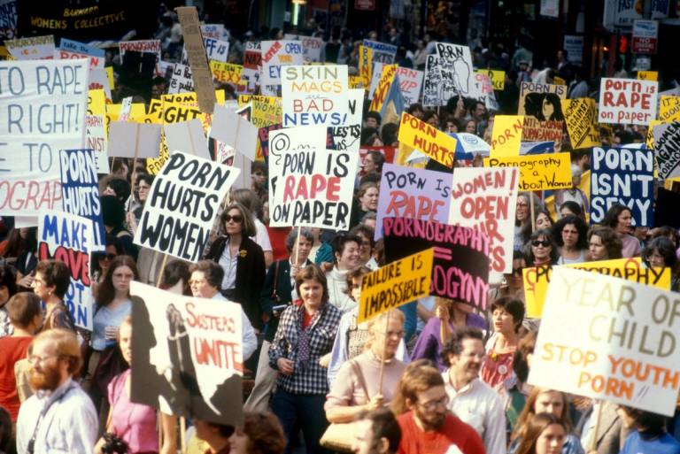 Anti-pornography march in Times Square, New York, 1979