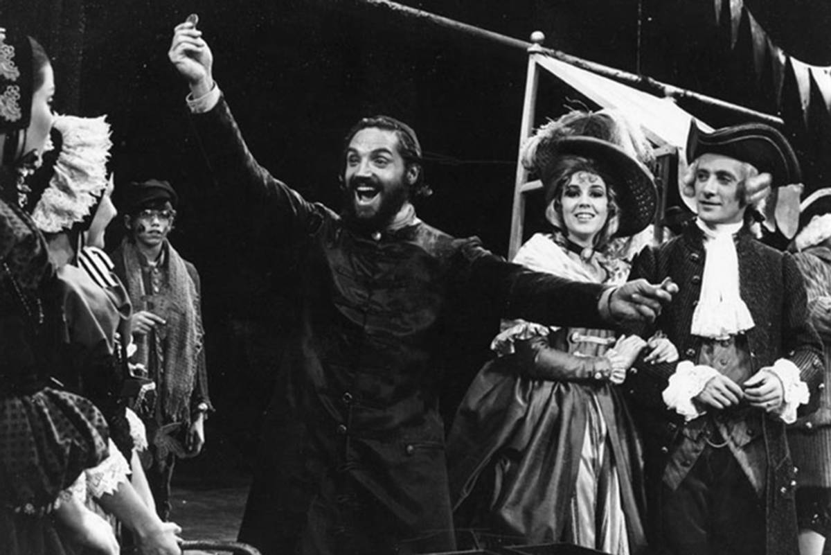 Hal Linden as Mayer Rothschild in the 1970 musical, 'The-Rothschilds.'(HalLinden.net)