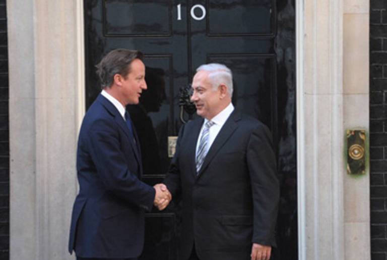 Prime Ministers David Cameron and Benjamin Netanyahu last week.(Amos Ben Gershom/GPO via Getty Images)