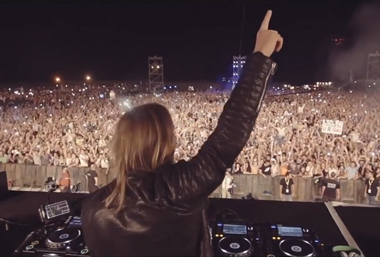 David Guetta at Masada (YouTube)