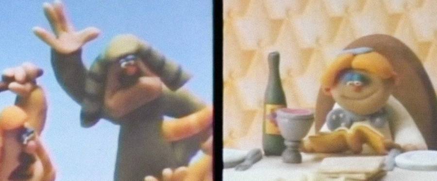 A still from Rony Oren's 1985 film 'The Animated Haggadah.'
