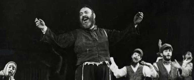Zero Mostel as Tevye in the 1964 Broadway production of 'Fiddler on the Roof.'
