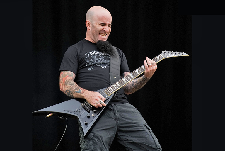 Scott Ian at the Sonisphere rock festival at Knebworth, England, August 2009.(Leon Neal/AFP/Getty Images)