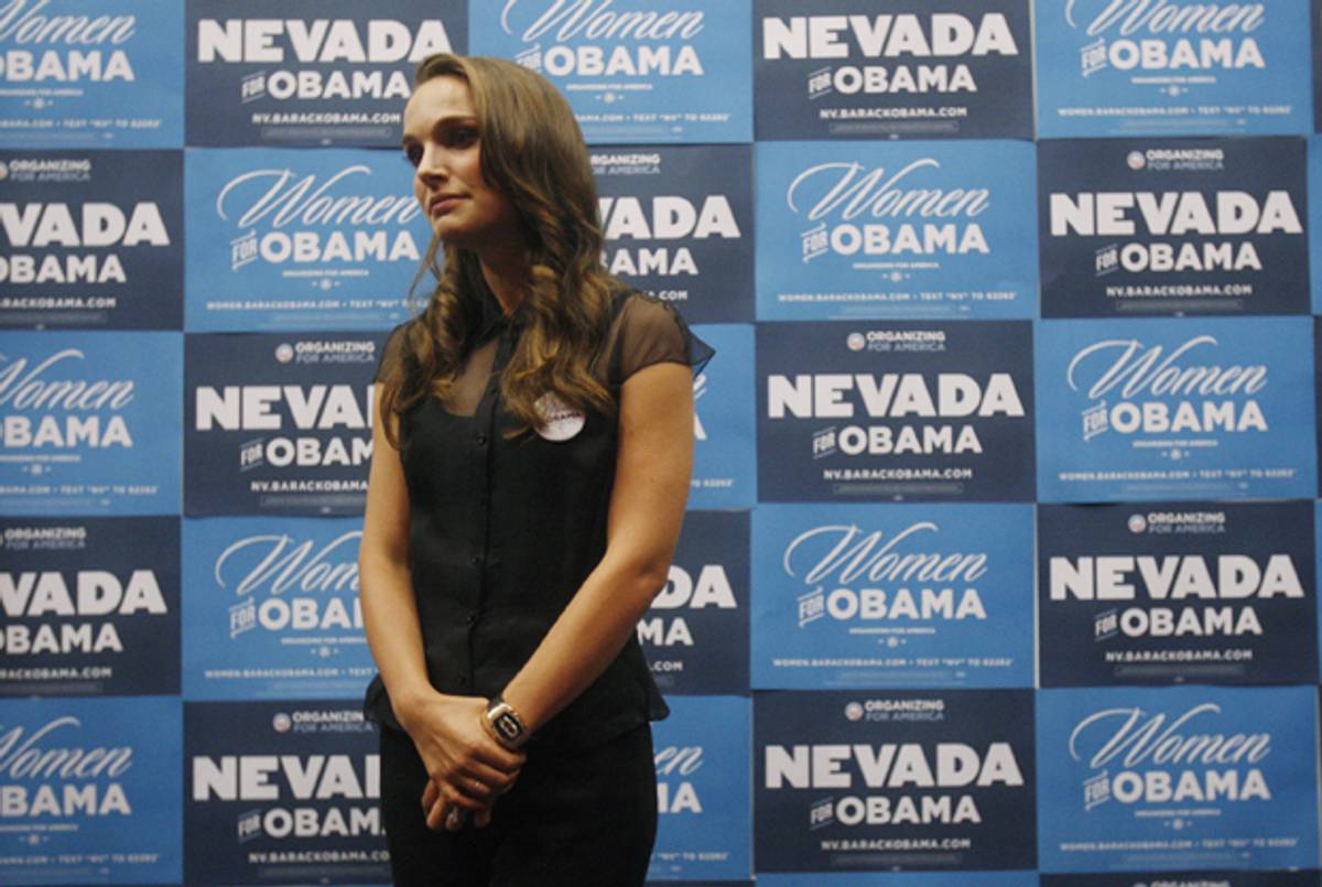 Actress Natalie Portman attends the Nevada Women Vote 2012 Summit on August 25, 2012 in Las Vegas, Nevada. (Isaac Brekken/Getty Images)