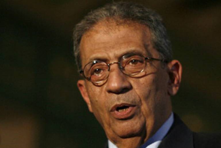 Amr Moussa in Cairo last month.(-/AFP/Getty Images)