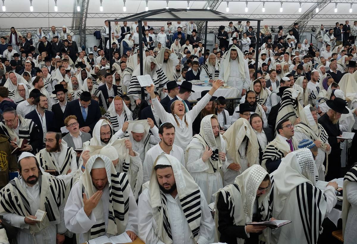 The first day of Rosh Hashanah, Uman, 2018